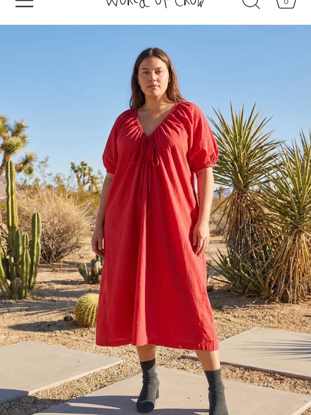 World Of Crow Central Park Dress in Red